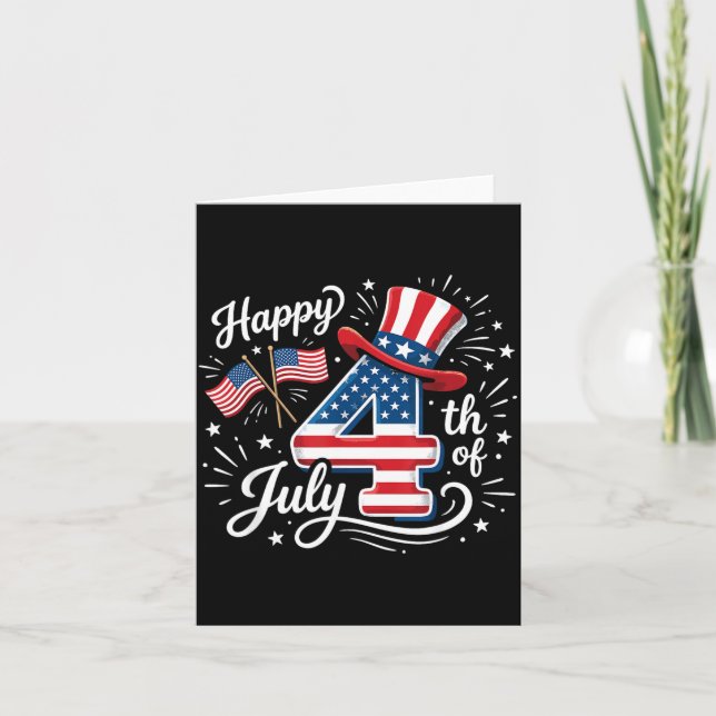 Tarjeta Feliz 4 de julio (Anverso)