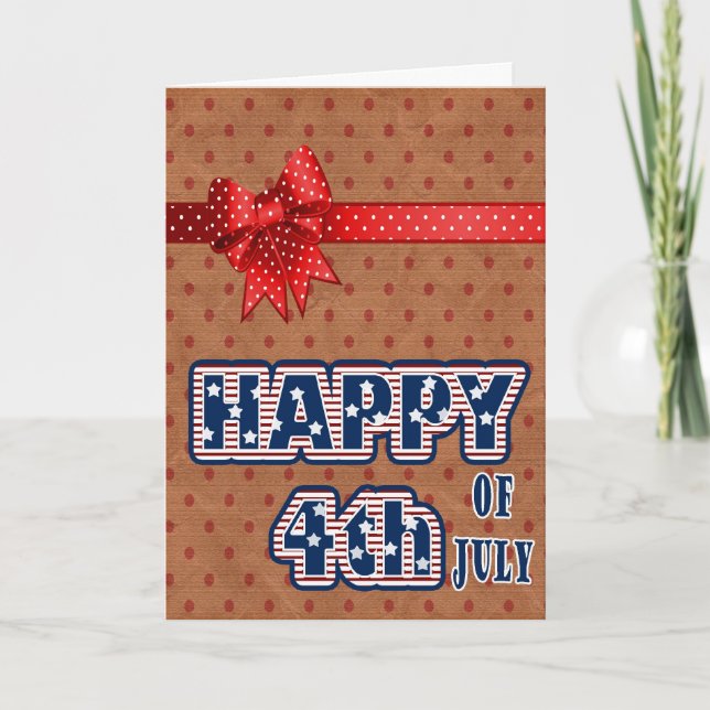 Tarjeta feliz 4 de julio (Anverso)