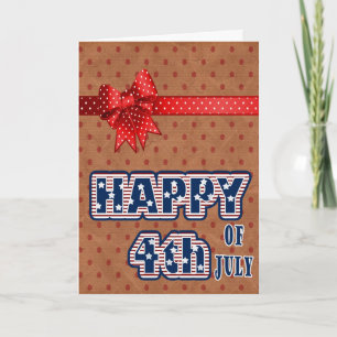 Tarjeta feliz 4 de julio