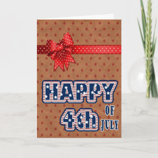 Tarjeta feliz 4 de julio