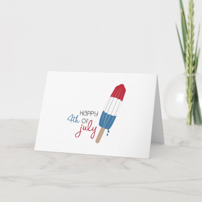 Tarjeta Feliz 4 de julio (Anverso)