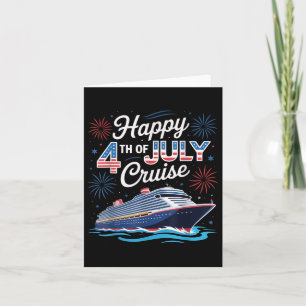 Tarjeta Feliz 4 De Julio Cruise Concordancia Familiar Patr