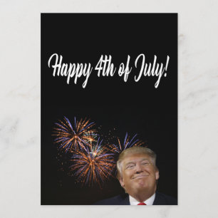Tarjeta Feliz 4 de julio de Donald Trump