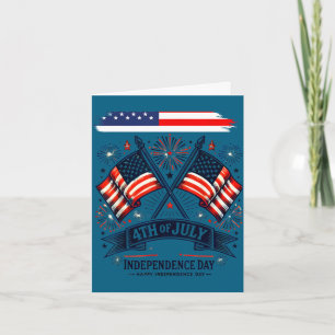 Tarjeta Feliz 4 de julio día de la independencia 