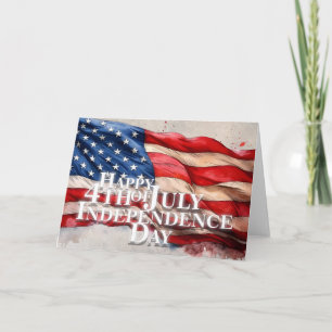 Tarjeta Feliz 4 de julio – Día de la Independencia