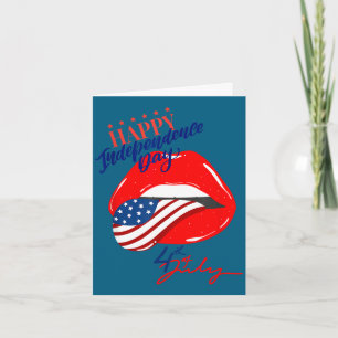 Tarjeta Feliz 4 de julio día de la independencia americana