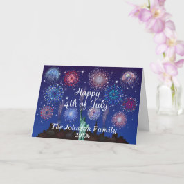 Tarjeta Feliz 4 de julio en Nueva York