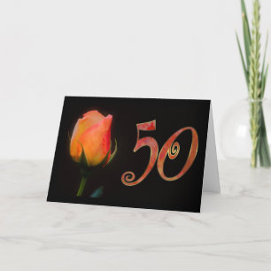 Tarjeta Feliz 50 cumpleaños 550 50 50 rosa