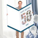 Tarjeta Feliz 50 cumpleaños papá Collage de fotos Big 50<br><div class="desc">Di Feliz cumpleaños número 50 con una tarjeta de cumpleaños gigante y un collage de fotos único. Esta enorme tarjeta de cumpleaños para papá tiene un gran 50 lleno con tus propias fotos familiares. La plantilla está configurada para que edite "dad" a papa o cualquier otro nombre que desee. También...</div>