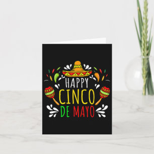 Tarjeta Feliz 5 De Mayo Vamos a Fiesta Viva México Cinco D
