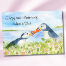 Feliz 60º Aniversario Mamá y Papá Puffins 