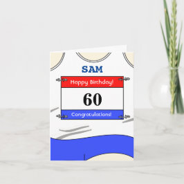 Tarjeta Feliz 60º cumpleaños para un corredor