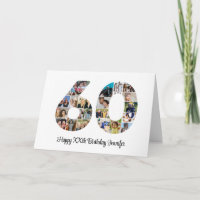 Feliz 60.º cumpleaños número 60 Personalizado Coll