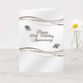 Tarjeta Feliz 60° aniversario de Boda