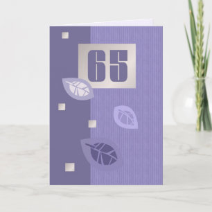 Tarjeta Feliz 65.º Personalizable de cumpleaños