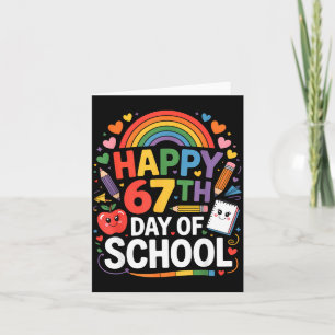 Tarjeta Feliz 67º Día De Escuela Meme 67 Días De Escuela A