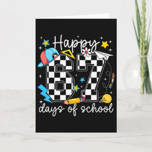 Tarjeta Feliz 67 Días De Colegio Seis Siete Meme Chico Chi