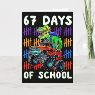 Tarjeta Feliz 67 Días De Escuela 67º Día Más Inteligente S