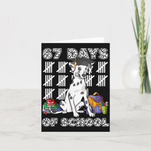Tarjeta Feliz 67 Días Escuela Perrito Lindo 67 Días Más In