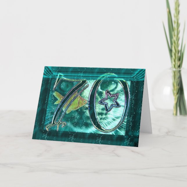 Tarjeta ¡Feliz 70 cumpleaños! (Anverso)