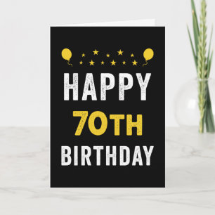 Tarjeta Feliz 70° cumpleaños de la celebración septuagenar