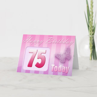 Tarjeta Feliz 75° cumpleaños a la gran madre tía