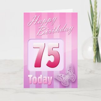 Tarjeta Feliz 75° cumpleaños, gran madre, gran Mamá de tía