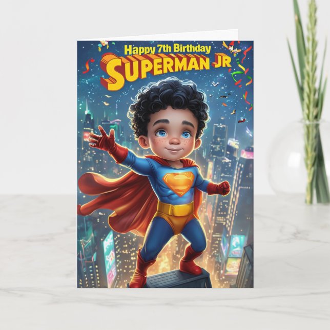 Tarjeta Feliz 7° cumpleaños (Anverso)