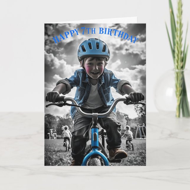 Tarjeta Feliz 7° cumpleaños (Anverso)