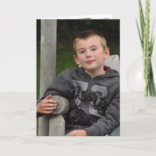 Tarjeta Feliz 7° cumpleaños (Anverso)