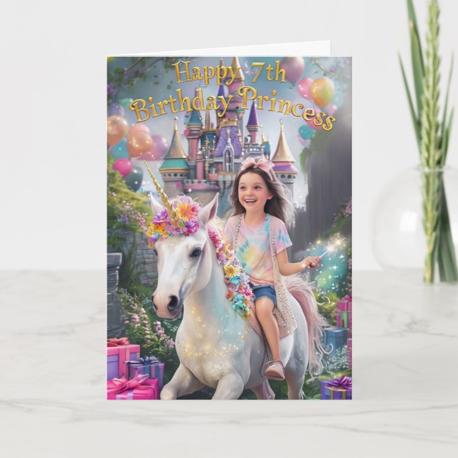 Tarjeta Feliz 7° cumpleaños (Anverso)