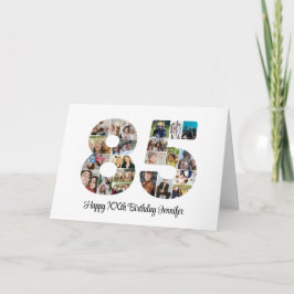 Tarjeta Feliz 85º cumpleaños número 85 Personalizado Colla