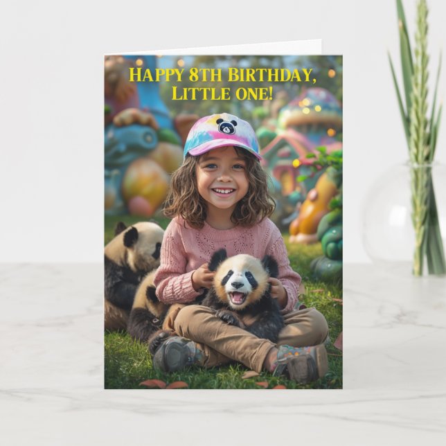Tarjeta Feliz 8° cumpleaños (Anverso)