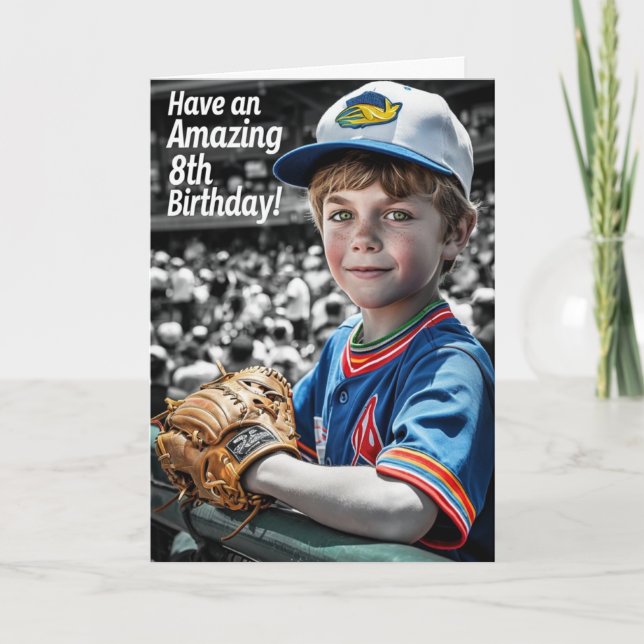 Tarjeta Feliz 8° cumpleaños (Anverso)