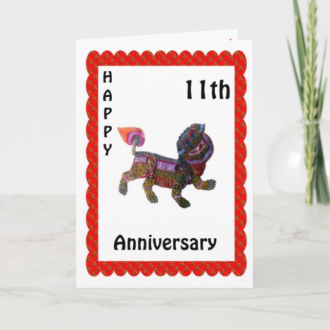 Tarjeta Feliz 9º Aniversario (Anverso)
