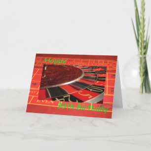 Tarjeta Feliz 99º cumpleaños de la rueda de la ruleta