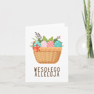 Tarjeta Feliz Aleluya, Feliz Pascua polaco