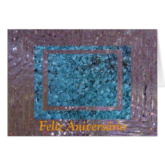 Tarjeta - Feliz Aniversário (Anverso (Horizontal))