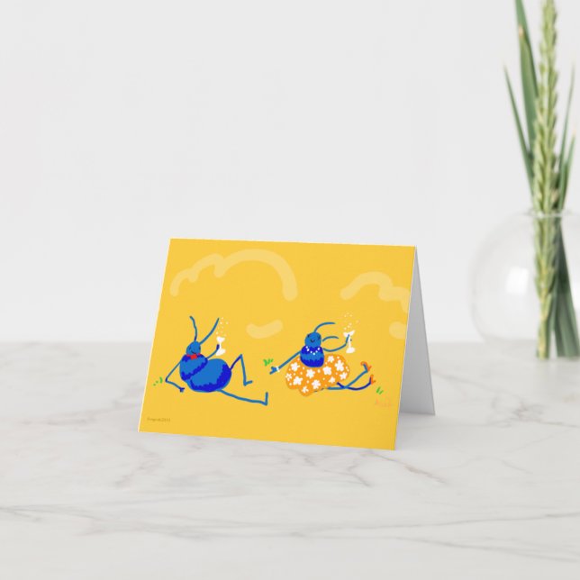 Tarjeta ¡Feliz aniversario! (Anverso)