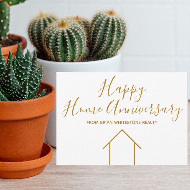 Tarjeta Feliz Aniversario a la Compañía de Bienes Raíces H (Subido por el creador)