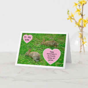 Tarjeta Feliz aniversario a mi "cita para siempre"