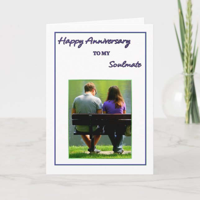 Tarjeta Feliz aniversario a mi Soul Mate (Anverso)