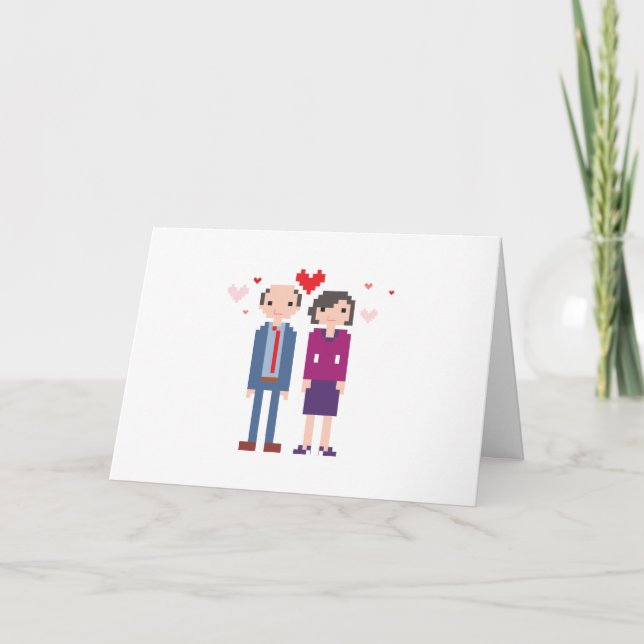 Tarjeta ¡Feliz Aniversario Abuela y Abuela! (Anverso)