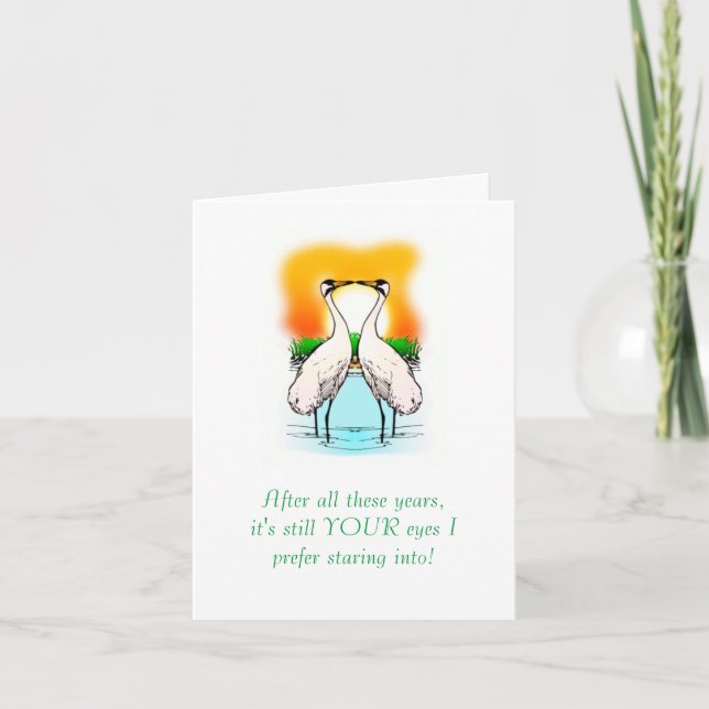 TARJETA FELIZ ANIVERSARIO/"AÚN TUS OJOS QUE PREFIERO MIRAR (Anverso)