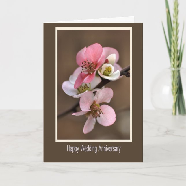 Tarjeta Feliz aniversario Boda (Anverso)
