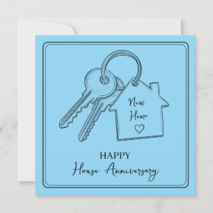 Tarjeta Feliz aniversario de casa Celebración de anivers