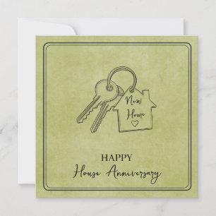 Tarjeta Feliz aniversario de casa   Celebración de anivers