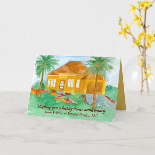 Tarjeta Feliz aniversario de hogar de parte de Realtor Pal