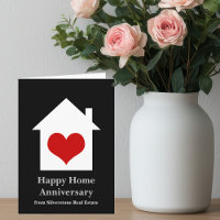 Feliz aniversario de hogar Real Estate Casa Corazó