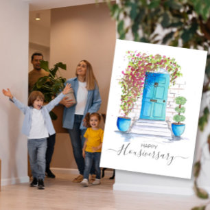 Tarjeta Feliz aniversario de la remisión a un hogar